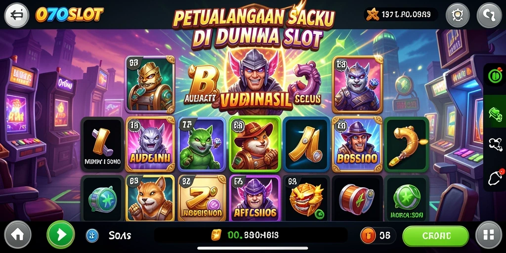 Screenshot utama 070SLOT menampilkan aksi mendebarkan dan grafis menawan.