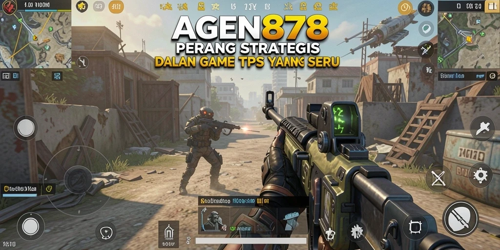 Screenshot AGEN878 menampilkan aksi mendebarkan dalam pertempuran TPS.