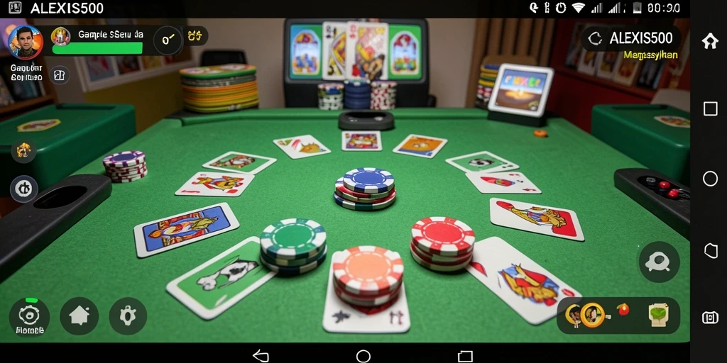 Tampilan gameplay seru ALEXIS500 dalam bermain Gaple.