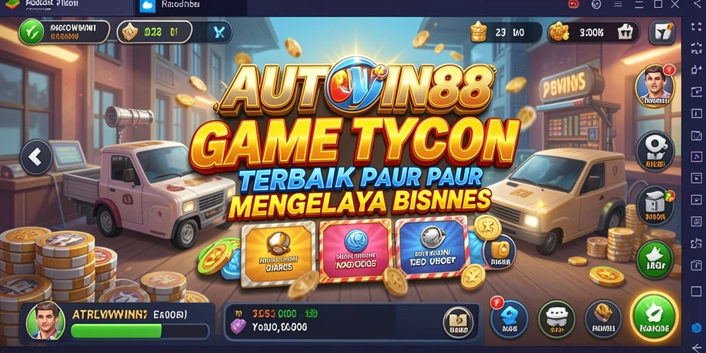 Screenshot menunjukkan gameplay seru dari AUTOWIN88 dalam mengelola bisnis Tycoon.