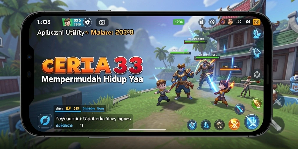Tangkapan layar CERIA33 menampilkan tata letak aplikasi Utility yang user-friendly.