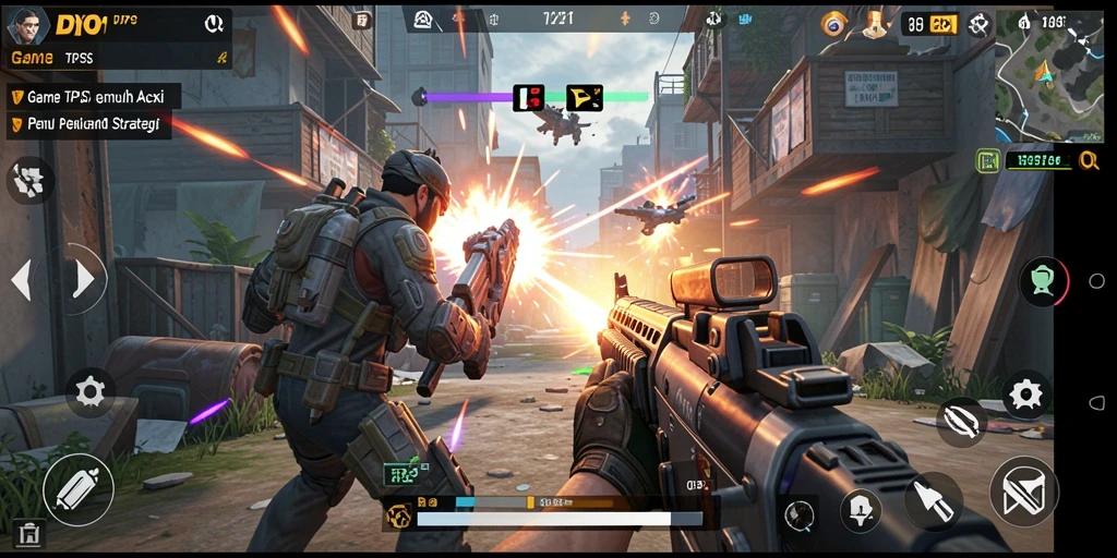Tampilan gameplay DYO1 dengan aksi TPS yang mendebarkan.