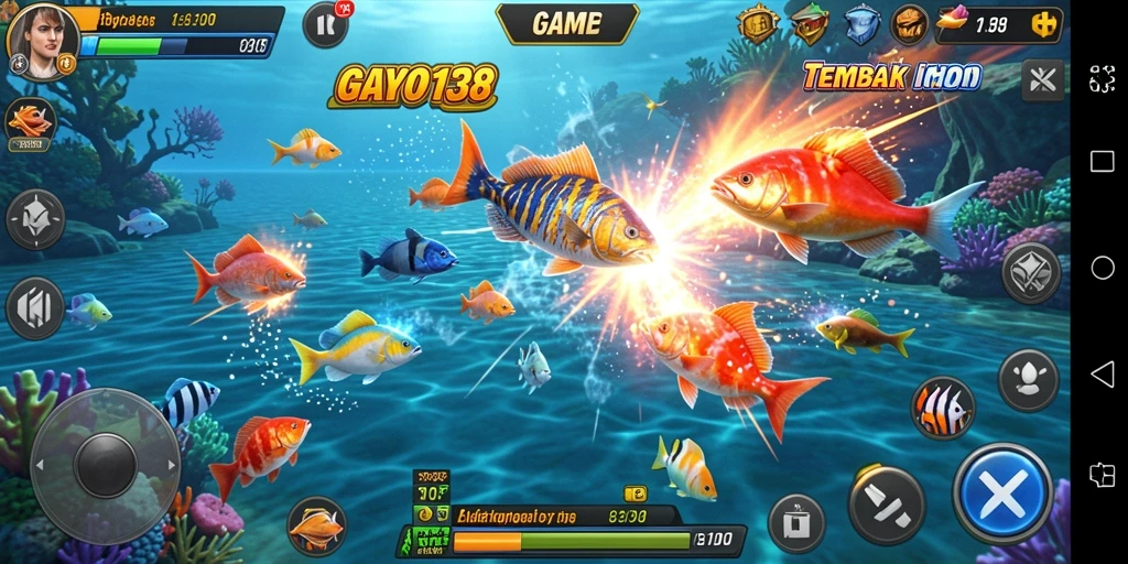 Gameplay seru GAYO138 dengan aksi tembak ikan yang mendebarkan.