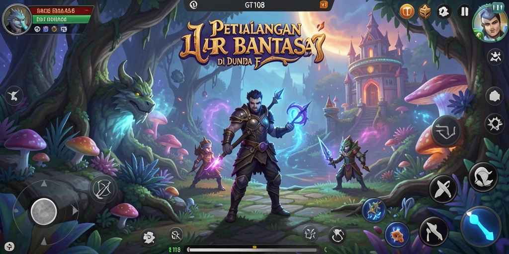 Tangkapan layar gameplay GT108 yang memukau dalam dunia petualangan.