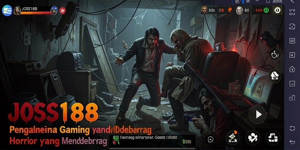 Tampilan seram gameplay JOSS188 menampilkan suasana yang mencekam.