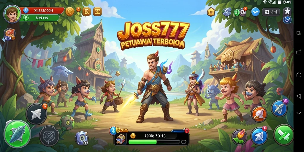 Screenshot gameplay JOSS777 menunjukkan dunia yang luas dan menawan.