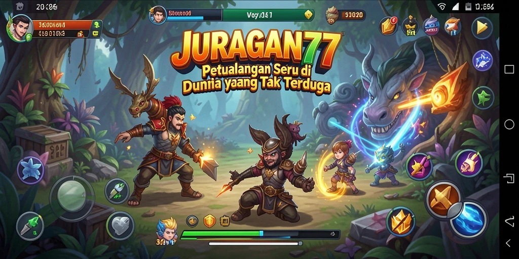 Screenshot gameplay seru penuh aksi dalam JURAGAN77.