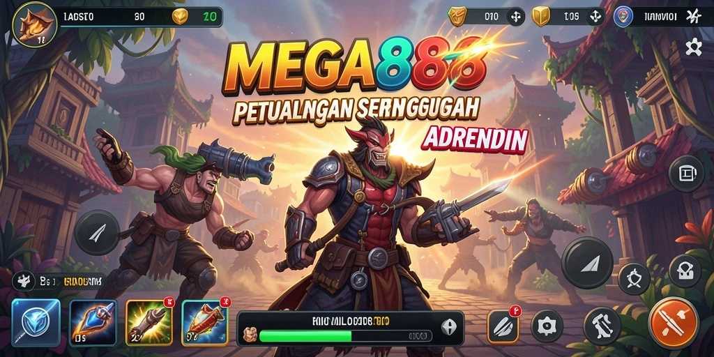 Gameplay petualangan seru dalam MEGA888 yang menantang.