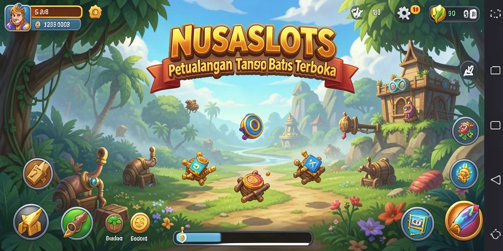 Gameplay <strong>NUSASLOTS</strong> yang menampilkan dunia terbuka yang luas dan penuh warna.