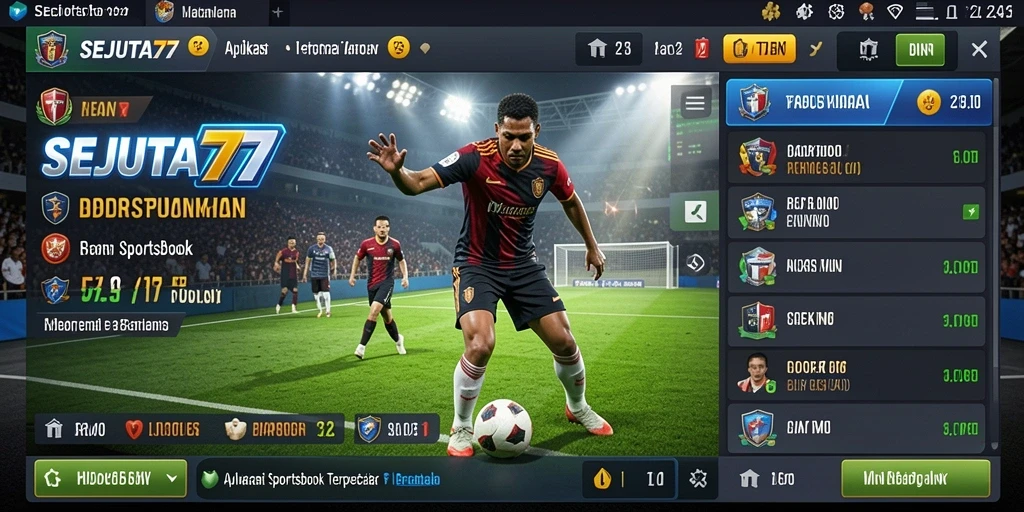 Tampilan menarik dari gameplay taruhan di SEJUTA77.