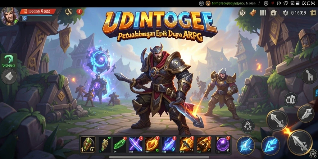 Tampilan gameplay ARPG yang seru dan mendebarkan.