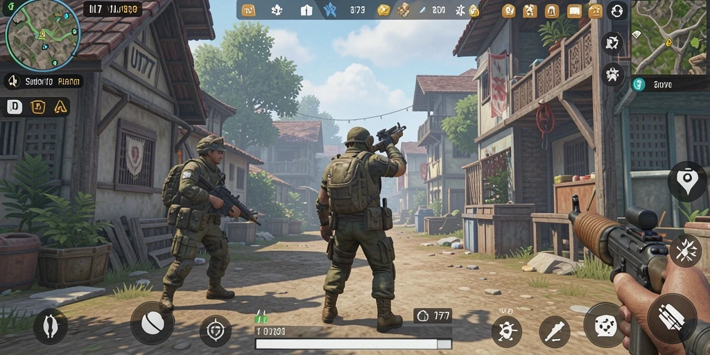 Tampilan gameplay UT77 yang menampilkan interaksi karakter dalam simulasi.