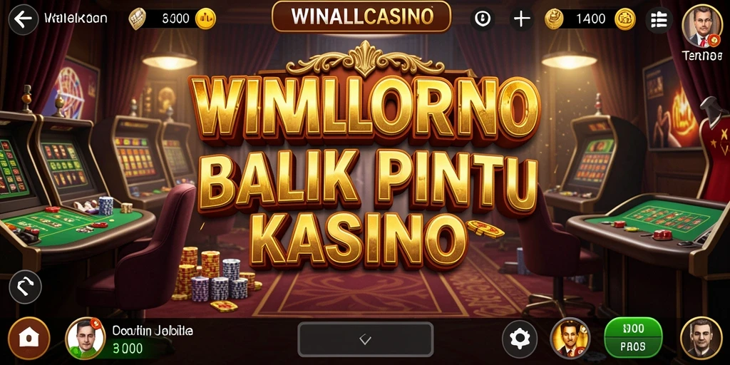 Screenshot gameplay WINALLCASINO menampilkan suasana mencekam kasino.